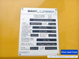 Buy Sany STC250C5-1 Used Crane / 5 Used Sany STC250C5-1 Crane 2020 Model / 5